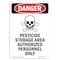 Signmission Safety Sign, OSHA Danger, 10" Height, Portrait, D-V-2036 OS-DS-D-710-V-2036 - alternate 1